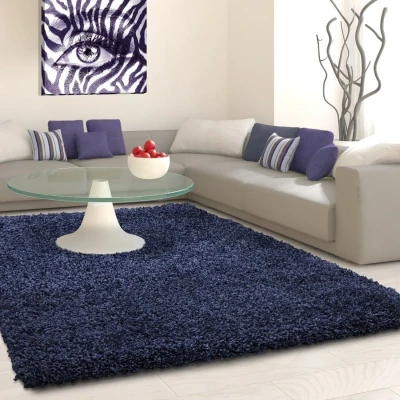 Afbeelding van Hoogpolig vloerkleed Life Blauw 80x150cm Adana Carpets