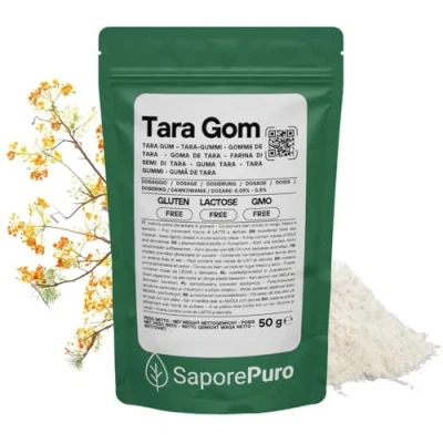Afbeelding van Saporepuro Tara Seed Flour Gum 50 g Ideaal voor ijs en sorbets 100% puur