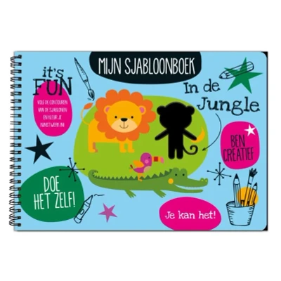 Afbeelding van Mijn sjabloonboek In de jungle (Hardback)