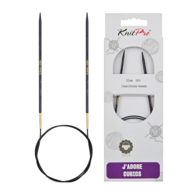 Afbeelding van KnitPro J&#039;Adore Cubics Breinaalden Vaste rondbreinaalden 40 cm x 3,50 mm