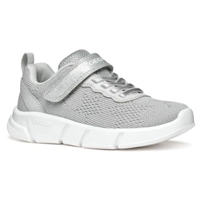 Afbeelding van Geox ARIL GIRL Sneakers laag voor kinderen, Maat: 30, Silver Imitatieleer/ textiel