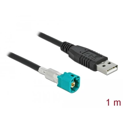 Afbeelding van Delock Kabel HSD Z mannelijk naar USB 2.0 Type A 1 m Deloc
