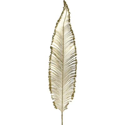 Afbeelding van Kerst ornament Varenblad (Goud)