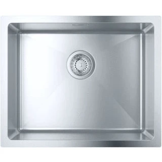 Afbeelding van Grohe rechthoekige enkele spoelbak bladmontage op onderbouw afvoerplug vuilafstotend rvs 304 hxbxd 200x550x450mm 31574sd1