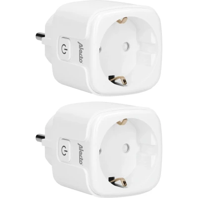Afbeelding van Alecto Smart PLUG10 wifi tussenstekker, 16A, 3680W, 2 pack, wit White
