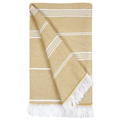 Afbeelding van The One Towelling Hamamdoek 100 x 180 cm Recyclede handdoek Hoge vochtopname 60% Katoen &amp; 40% Polyester Beige