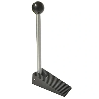 Afbeelding van WAGNER Deurspie COMFORT 105 x 49 240 mm, stalen vergrendelingshendel, thermoplastisch rubber, om onder te schuiven en vast klemmen, fixeert de deur, beschermt deur wand 15697501