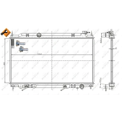 Afbeelding van NRF Radiateur 56081