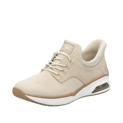 Afbeelding van Rieker M5665 Instappers voor dames, beige, 43 EU