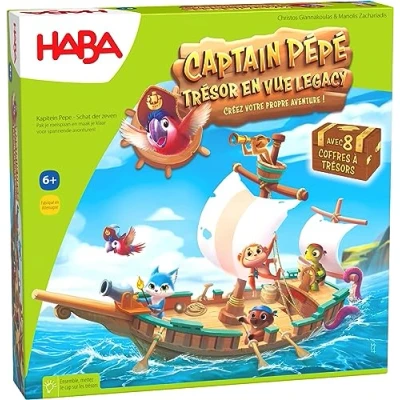 Afbeelding van HABA Capt&#039;ain Pépé Bordspellen Avontuur en schat 7 jaar ouder