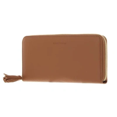 Afbeelding van COCCINELLE Tassel Zip Around Wallet Nocciola