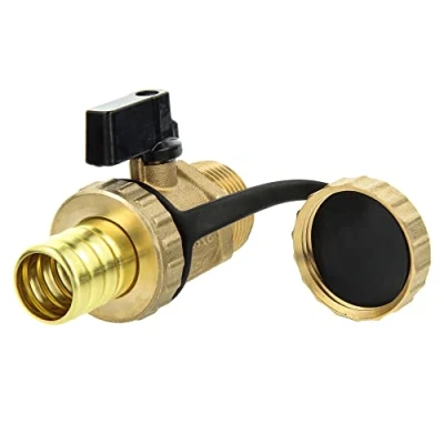 Afbeelding van tecuro KFE kogelkraan AG 1/2 inch, ketel vul en aftapventiel, messing blank