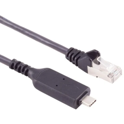 Afbeelding van S Impuls USB C LAN adapter cable 1G, RJ45, PVC, black, 2m (USB C), Netwerkadapter, Zwart
