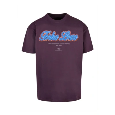 Afbeelding van Upscale by Mister Tee Heavy Tshirt print, Heren, Maat: Medium, Purplenight