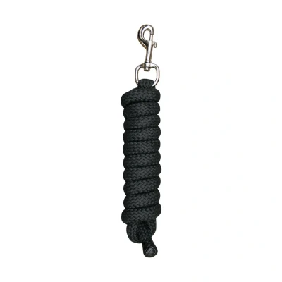 Afbeelding van Harry&#039;s Horse Halstertouw mounty, zilverkleurige muskaton, 2M One Size Zwart