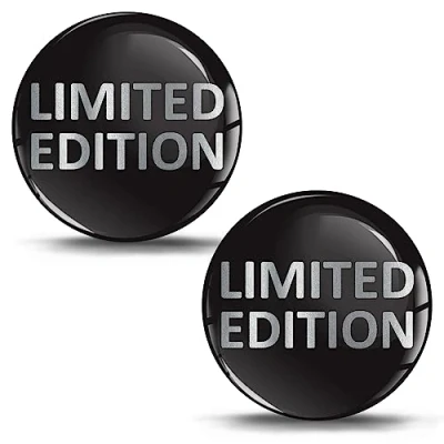 Afbeelding van SkinoEu 2 x 3D Gel Siliconen Stickers Limited Edition Embleem Autostickers Auto Motorfiets Fiets Skate Raam Deur Laptop KS 20