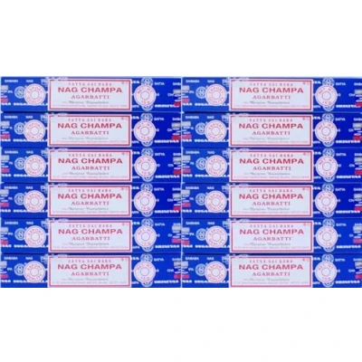 Afbeelding van Satya Nagchampa Incense sticks (15 gms x 12 packs)
