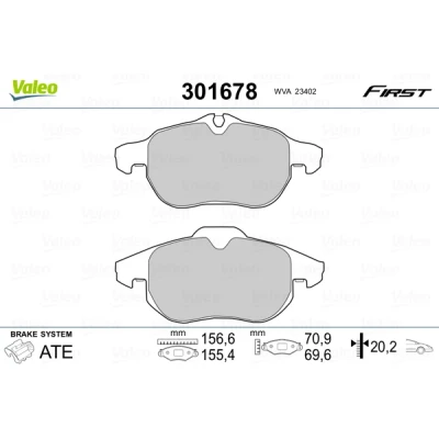 Afbeelding van Valeo Remblokset 301678