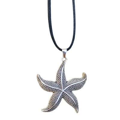 Afbeelding van Zeester ketting suede koord Charme Bijoux