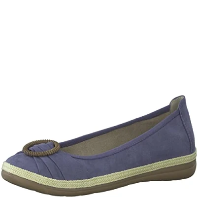 Afbeelding van Jana Ballerina&#039;s, Dames, Maat: 37, Denim Katoen
