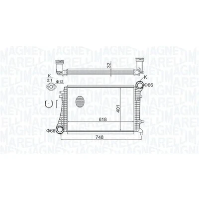 Afbeelding van Magneti Marelli Interkoeler 351319204240
