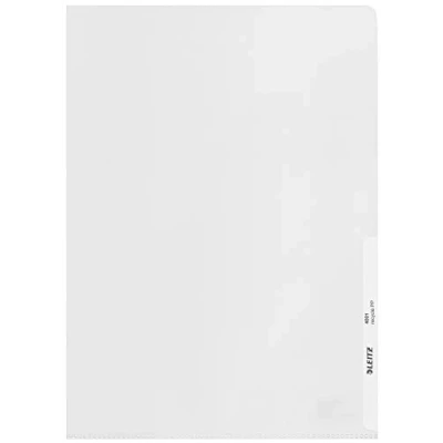 Afbeelding van Leitz A4 Insteekhoezen, Pak van 100, Niet Giftige Kunststof, Mat Oppervlak Met Reliëf, 140 Micron, 100% Recyclebaar, Milieuvriendelijk, Recycle Serie, 40010003, Transparant