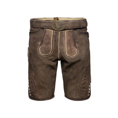 Afbeelding van Krüger Dirndl Jendrik Leren broek, Heren, Maat: 46, Braun