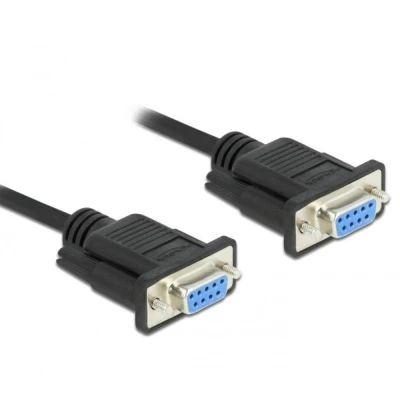Afbeelding van Delock Seriell Kabel RS 232 D Sub 9 Buchse zu Nullmodem mit sch