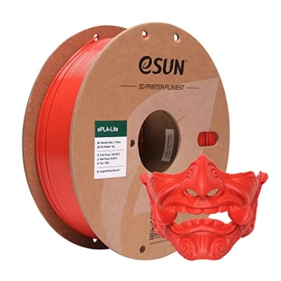 Afbeelding van eSUN PLA filament 1,75 mm, aangepast voor 3D printer, maatnauwkeurigheid +/ 0,03 1 kg (2,2 lb) spoel printing printers (Rood, 1KG)