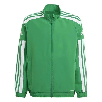 Afbeelding van adidas Uniseks Kind Squadra 21 Presentation Jacket, Team Green/White, 13 14 Years