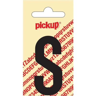 Afbeelding van Plakletter Nobel Sticker zwarte letter S Pickup