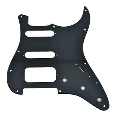 Afbeelding van Dopro 11 gaats Strat HSS Gitaar Pickguard 3 Schroef Humbucking Pickup Mount Past Amerikaanse Fender Stratocaster Mat Zwart