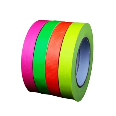 Afbeelding van UV FLOOR Neon plakband Gaffer premium kwaliteit fluorescerend accessoire feest decoratieve plakstrip 4 1,9 cm x 25 m of 100