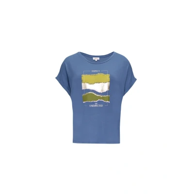 Afbeelding van s.Oliver Tshirt print, Dames, Maat: 36, Blau