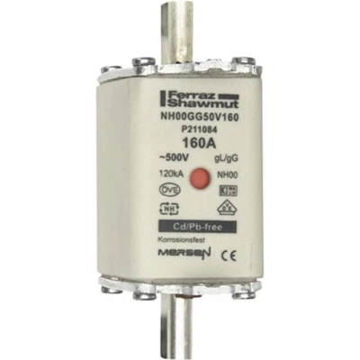 Afbeelding van mespatroon 160A NH00 per 3 stuks