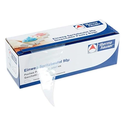 Afbeelding van thermohauser Wegwerp spuitzak (kunststof PE) Smoothy, transparant, 100 stuks, 50,0x27,5x0,009 cm