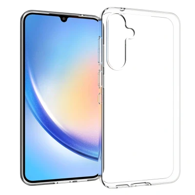 Afbeelding van Samsung Galaxy S23 FE Hoesje Siliconen en TPU (zacht) Accezz Backcover/Softcase Transparant Telefoonhoesje