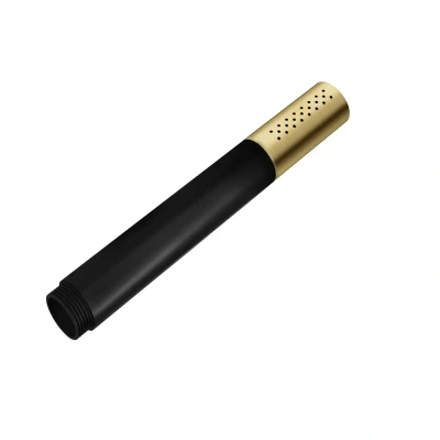 Afbeelding van HotBath Cobber Staafhanddouche 2.4cm 1 stand PVD messing Geborsteld