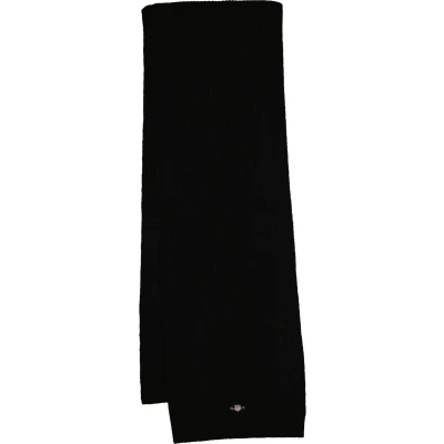 Afbeelding van GANT Unisex Shield Wool Knit Sjaal, zwart, One Size