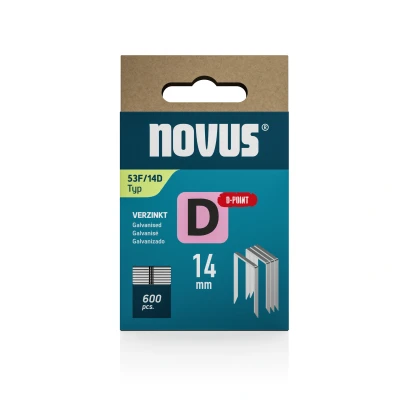 Afbeelding van Novus Niet met platte draad D 53F/14mm punt (600 stuks)