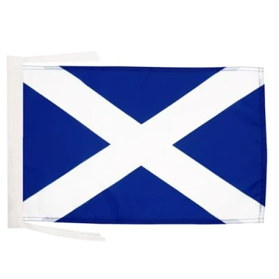 Afbeelding van Schotse vlag 45x30 cm koorden SMALL vlaggen 30 x 45 Banner 18x12 in hoge kwaliteit AZ FLAG