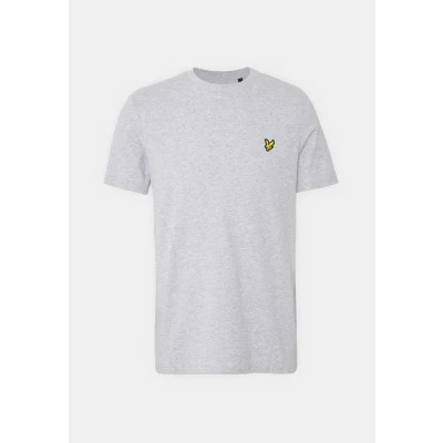 Afbeelding van Lyle &amp; Scott Plain Tshirt basic, Heren, Maat: Large, Light grey marl