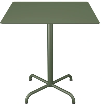 Afbeelding van Houe Pico tuintafel 70x70 Olive green, 4 ster onderstel