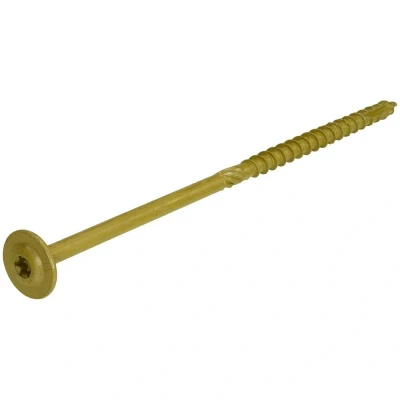 Afbeelding van Dynaplus houtbouwschroeven 8.0 x 80 mm tellerkop staal AR coating C4 bronze TX40 (Per 50 stuks)