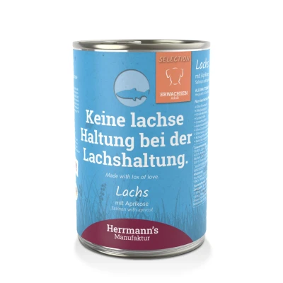 Afbeelding van Herrmann&#039;s Adult hond Zalm met abrikoos 400 gr.