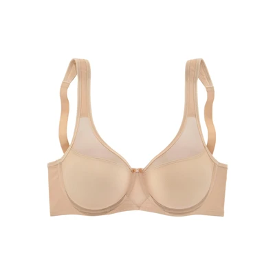Afbeelding van Lascana Minimizer Tshirt BH, Dames, Maat: 80G, Toffee
