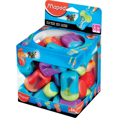 Afbeelding van Puntenslijper Maped Color&#039;Peps 2gaats display á 24 stuks assorti