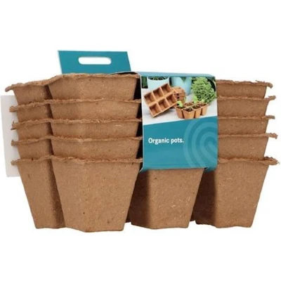 Afbeelding van Turfpotjes 6x6cm (5) BIO Sogo