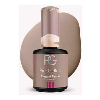 Afbeelding van Pink Gellac 168 Elegant Taupe gel nagellak 15 ml