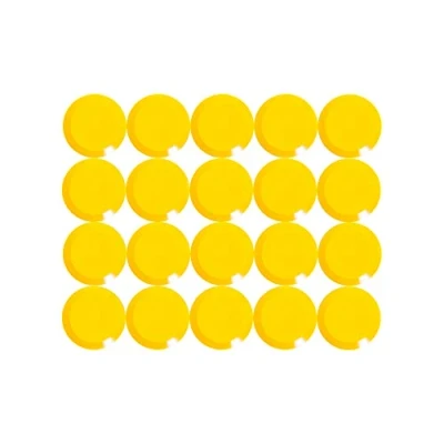 Afbeelding van MAUL 15 mm 0,17 kg Maulpro hoge kwaliteit ronde magneet voor whiteboards geel (Pack van 20)